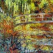 Monet's Japanese Bridge Poster