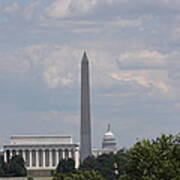 Monument View From Iwo Jima Memorial - 12123 Poster