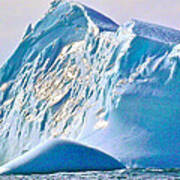 Moody Blues Iceberg Closeup In Saint Anthony Bay-newfoundland-canada Poster