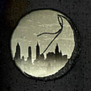 Moon Over Manhattan Poster