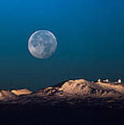 Moon Over Mauna Kea Ii Poster