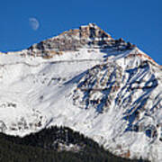 Moonrise On The Pass Poster