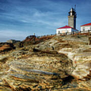 Morning At Beavertail Lighthouse Poster