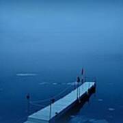 Morning Fog 001 - Skaha Lake 03-06-2014 Poster