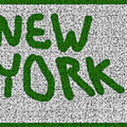 Mosaic New York Green Version Poster