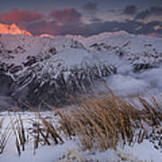 Mount Rolleston At Dawn New Zealand Poster