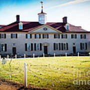 Mount Vernon Home Of President George Washington Poster