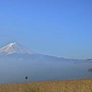 Mt. Fuji In Fog Poster