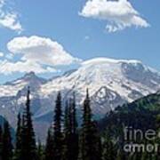 Mt Rainier From Sunrise Poster