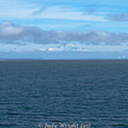 Mt. Ranier From Pacific Ocean Poster