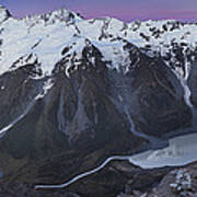 Mt Sefton And Mt Cook Canterbury Poster