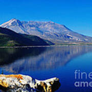 Mt St Helens Reflecting Into Spirit Lake Poster