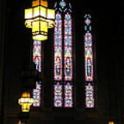 Egner Memorial Chapel Windows And Tudor Luminaries Poster