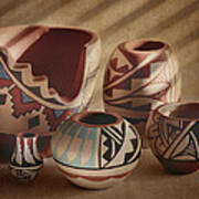Native American Pottery Poster