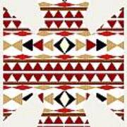 Navajo White Pattern Art Poster