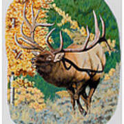 Nevada Nontypical Elk Poster