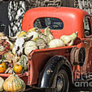 New Mexico Fall Harvest Truck Poster
