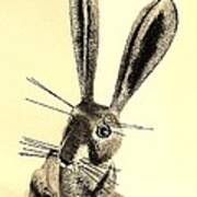 New Mexico Rabbit Light Sepia Poster