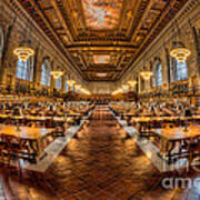 New York Public Library Main Reading Room Vii Poster