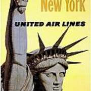 New York Vintage  Travel Poster Poster