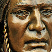 Nez Perce Indian Bronze, Joseph, Oregon Poster