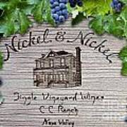 Nickel And Nickel Winery Poster