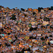Nightfall In The Favela Da Rocinha Poster