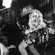 Nirvana Playing In Front Of Crowd Poster