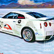 Nissan Salt Flats Poster