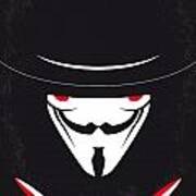 No319 My V For Vendetta Minimal Movie Poster Poster