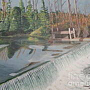 Nora Mill Waterfall Poster