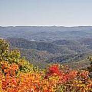 North Carolina Mountains In Autumn Poster
