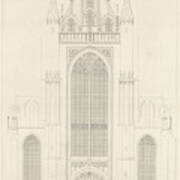 North Portal Of The Highland Church In Leiden Poster