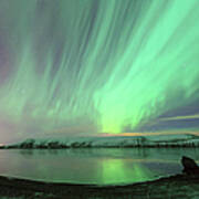 Northern Lights In Iceland Poster