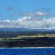 Northshore Wind Farm #luckywelivehawaii Poster