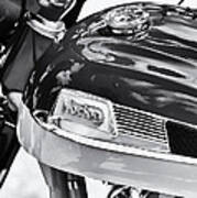 Norton Dominator Motorcycle Monochrome Poster
