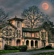 November Moon Over Governor Ross Mansion Poster