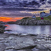Nubble Lighthouse Maine Poster