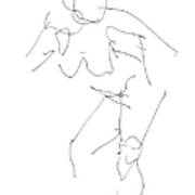 Nude Female Drawings 14 Poster