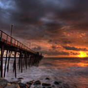 Oceanside Pier Perfect Sunset Poster