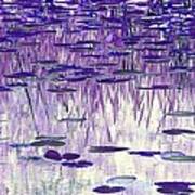 Ode To Monet In Purple Poster