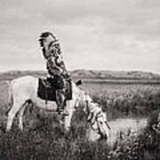 Oglala Indian Man Circa 1905 Poster