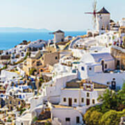 Oia Village, Santorini Island, Greece Poster