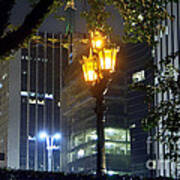 Old And New Lamp Posts - Paulista Avenue Poster