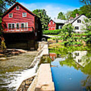 Old Grist Mill Poster