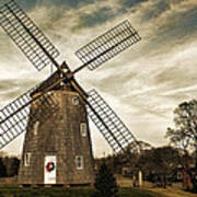 Old Hook Windmill Poster