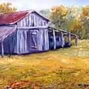 Old Louisiana Barn In Pasture Landscape Poster