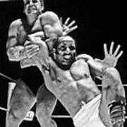 Old School Wrestling Arm Lock By Tony Rocco On Sir Earl Maynard Poster