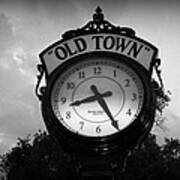 Old Town Clock Poster