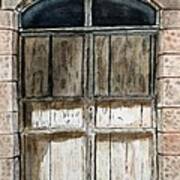 Old Wooden Door. Poster